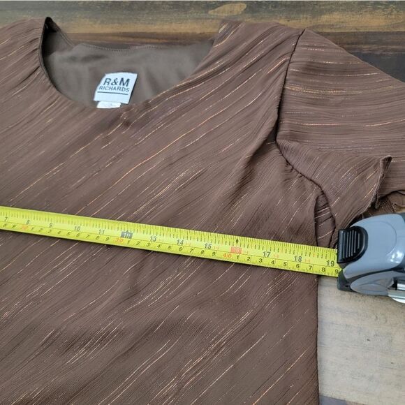 R&M Richards Vintage Y2K Asymmetrical Suit Set Blouse And Midi Skirt Size M - Picture 7 of 8